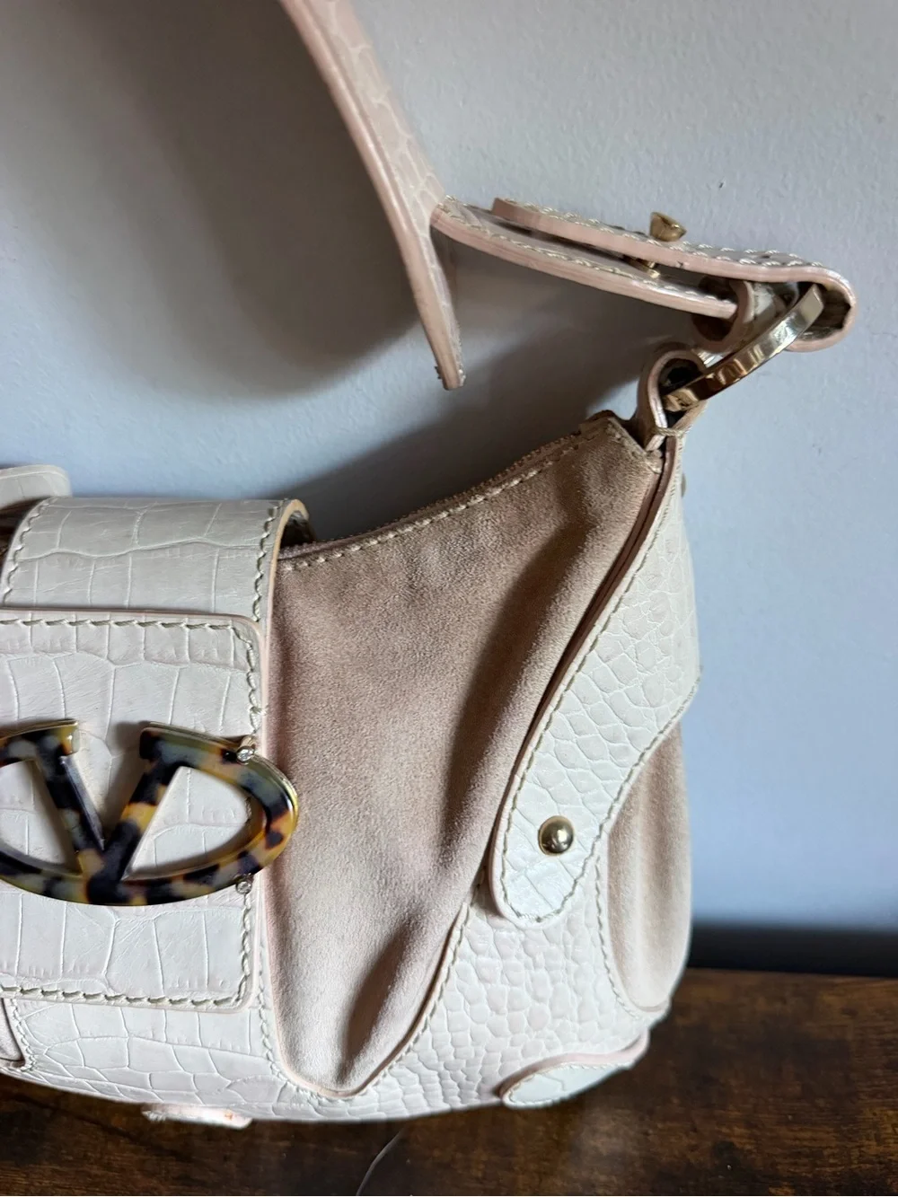 Vintage Valentino Garavani Cream Shoulder Bag – Excellent Condition - Picture 5 of 16